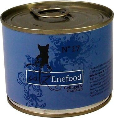 Catz Finefood N.17 Drób i Krewetki puszka 200g