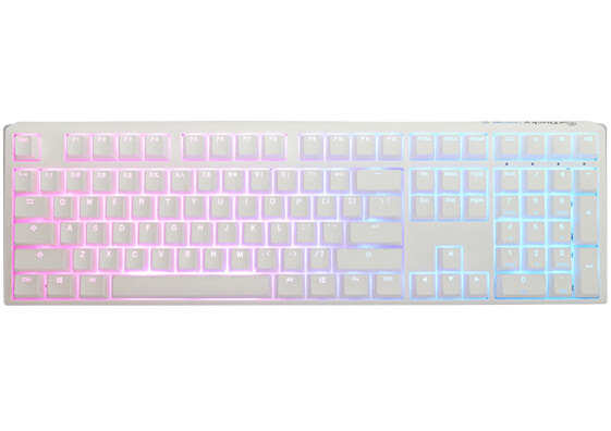 Ducky One 3 Classic Pure White - Full-size (100%) - USB - Mechanical - RGB LED - White