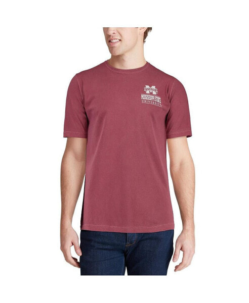 Men's Maroon Mississippi State Bulldogs Comfort Colors Campus Icon T-shirt