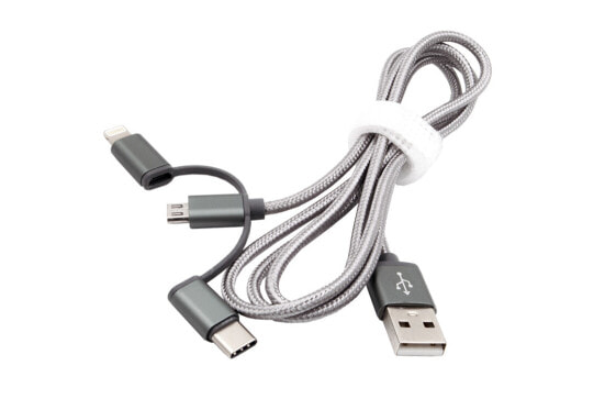 Exsys EX-K1403 - 1 m - USB A - USB 2.0 - Silver