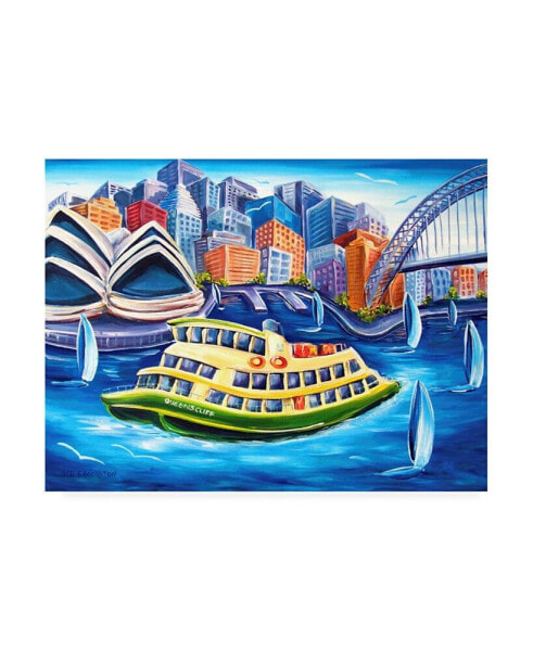 Deborah Broughton Tourist Ferry Canvas Art - 36.5" x 48"