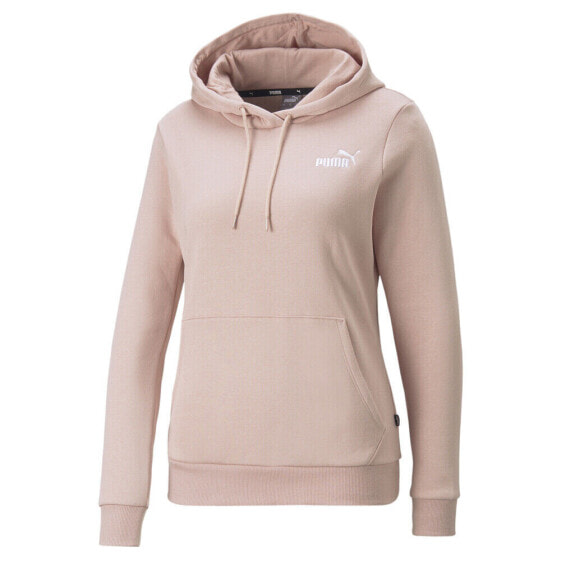 Puma Essential Embroidery Pullover Hoodie Womens Pink Casual Outerwear 67000447