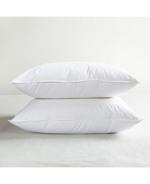 Подушка для кровати Bokser Home 2 шт. мягкая утиное перо и пухстандарт