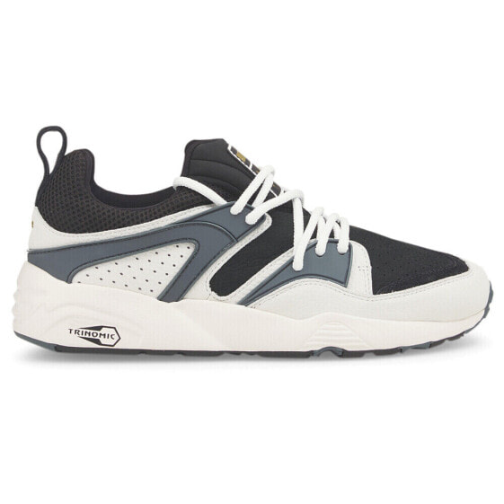 Puma Blaze Of Glory Premium Lace Up Mens Black, Blue, White Sneakers Casual Sho