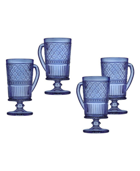 Claro Footed Mug, Set of 4