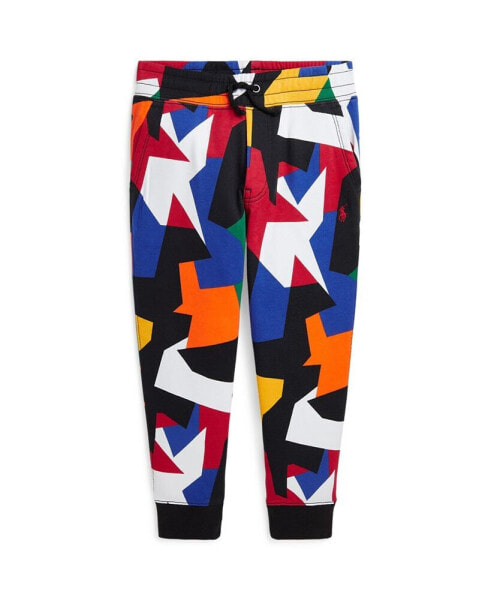 Toddler and Little Boys Abstract-Print Double-Knit Jogger Pants