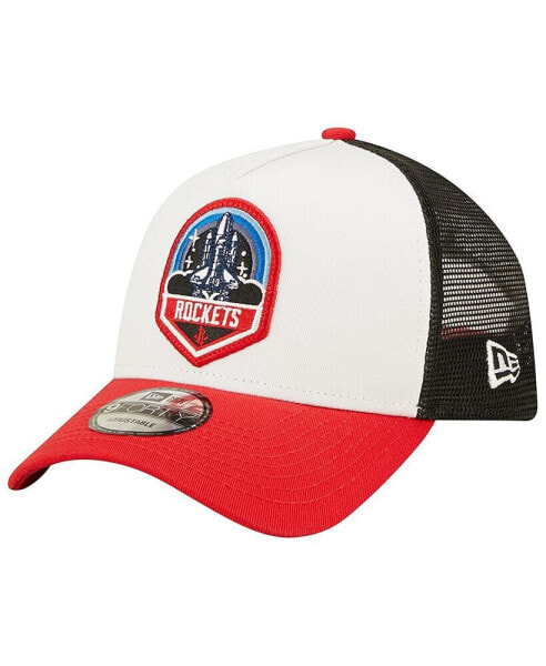 Men's White, Red Houston Rockets 9FORTY Snapback Hat