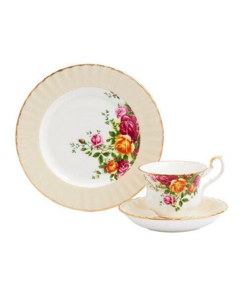 Old Country Roses Vanilla 3 Piece Set