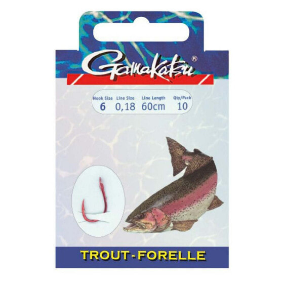 GAMAKATSU Booklet Trout 3610N Tied Hook 0.160 mm 150 cm