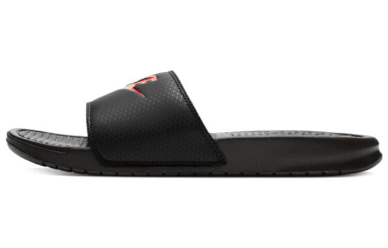 Nike Benassi JDI Black-Red Sports Slippers