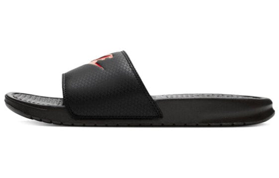 Шлепанцы спортивные Nike Benassi JDI черно-красные