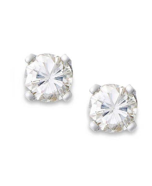 Серьги Macy's Diamond Stud  White Gold