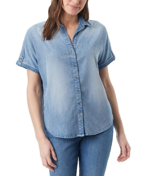 Women's Demi Short-Sleeve Button Front Shirt