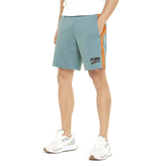 Puma T7 Btl 8" Shorts Mens Blue Casual Athletic Bottoms 53445750