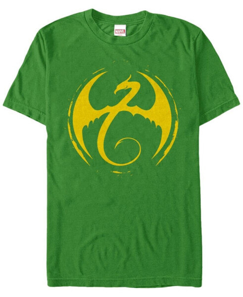 Marvel Men's Iron Fist Dragon Crest Short Sleeve T-Shirt