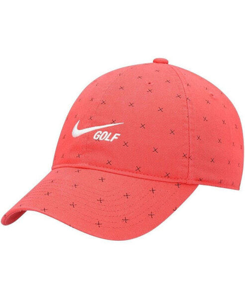 Men's Red Heritage86 Washed Club Performance Adjustable Hat