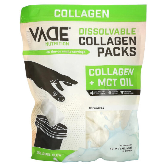 Пищевая добавка Vade Nutrition растворимый коллаген с МСТ-маслом без вкуса 0.96 lb (434 г)