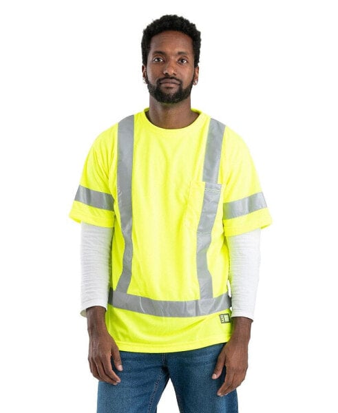 Men's Hi Vis Class 3 Performance Short Sleeve Tee Big & Tall