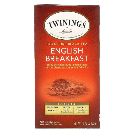Чай черный English Breakfast с лимоном, 20 пакетиков, 40 г