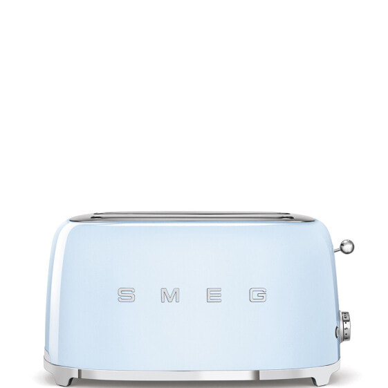 SMEG Four Slice Toaster Pastel Blue TSF02PBEU - 4 slice(s) - Blue - Steel - Buttons - Level - Rotary - China - 1500 W