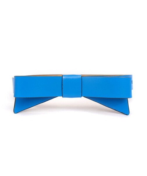 Women's Leather Bow Belt