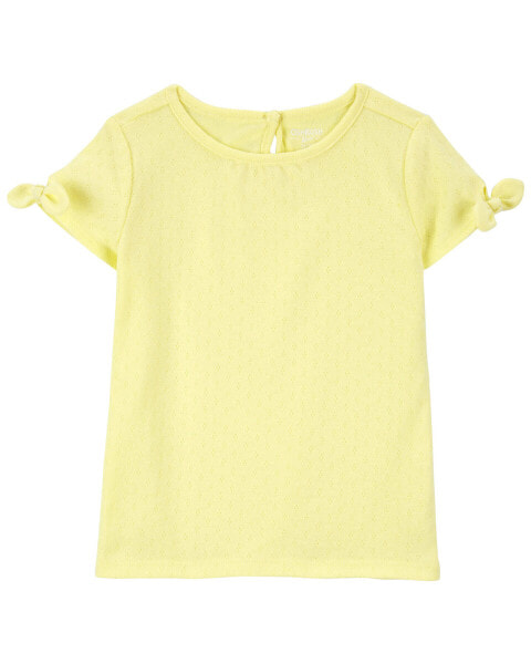 Toddler Silky Pointelle Top 4T