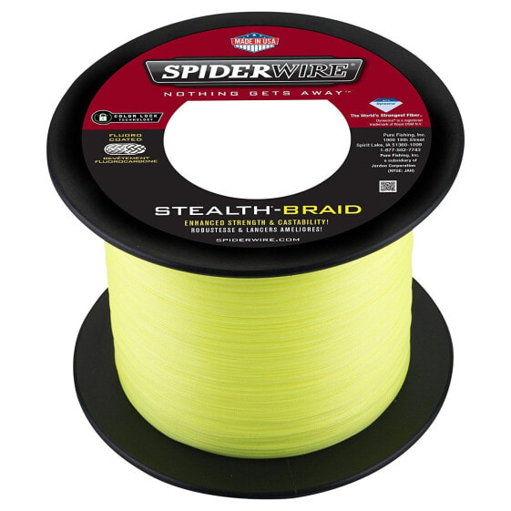 SPIDERWIRE STEALTH Braid 1500 Yards- Yellow - Pick Line Class Free FAST Shipping