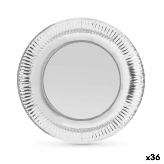 Набор одноразовой посуды Algon Серебристый 23 х 23 х 1,5 см (36 штук)