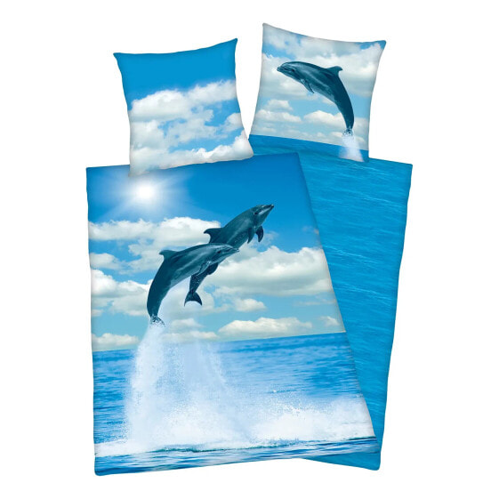 Детский комплект постельного белья Herding с дельфинами
