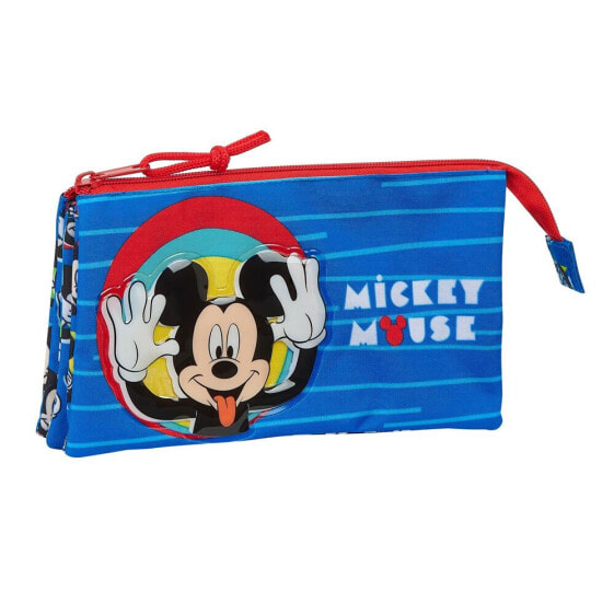 SAFTA Mickey Mouse Me Time Triple Pencil Case