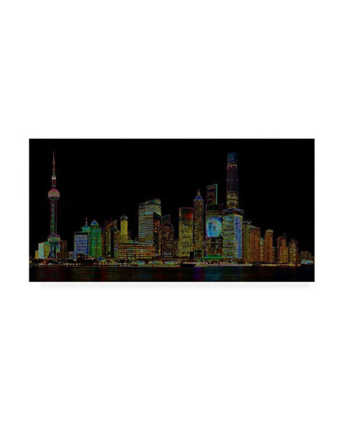 Ellicia Amando Shanghai Glowing Canvas Art - 36.5" x 48"