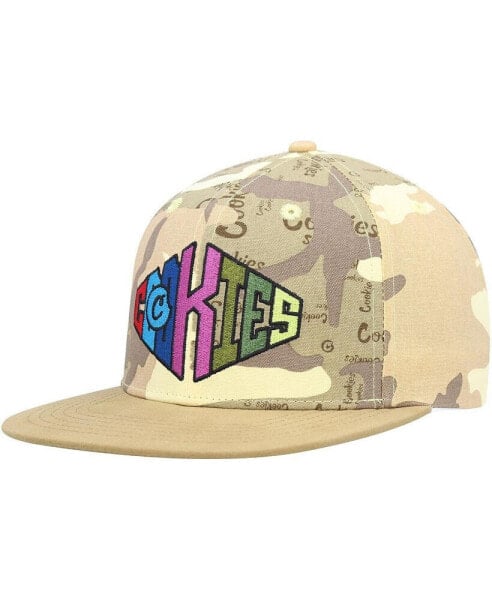 Головной убор мужской Cookies Шляпа Snapback Tan, Camo Across the Board