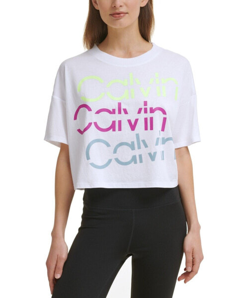 Майка Calvin Klein Performance Cropped  Medium White