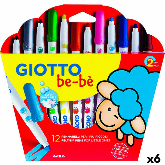 Набор маркеров Giotto BE-BÉ Разноцветный (6 штук)