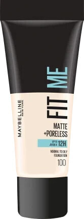 Foundation Fit Me Matte & Poreless 100 Warm Ivory, 30 ml