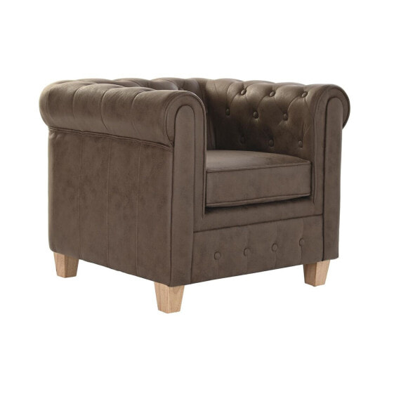 Кресло DKD Home Decor 80 x 80 x 70 cm Деревянный Темно-коричневый