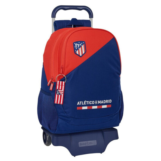 SAFTA With Trolley Wheels Atletico De Madrid Backpack