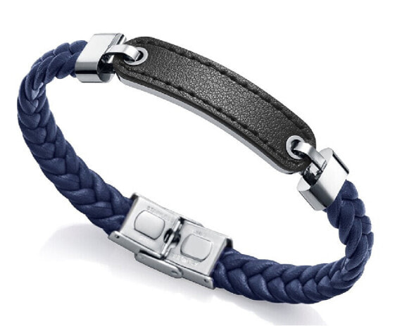 Stylish men´s leather bracelet Magnum 15108P01013