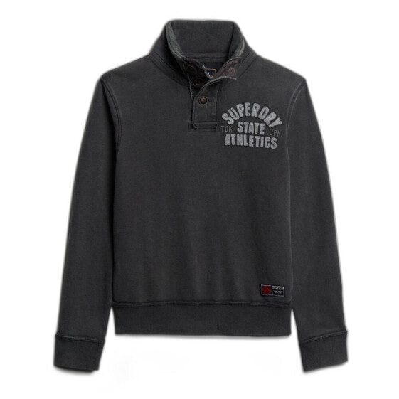 SUPERDRY Vintage Athletic Henley half zip sweatshirt