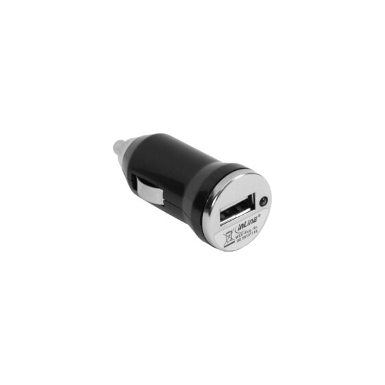 InLine USB Car Charger Power Adapter 12/24 VDC to 5V DC 1A