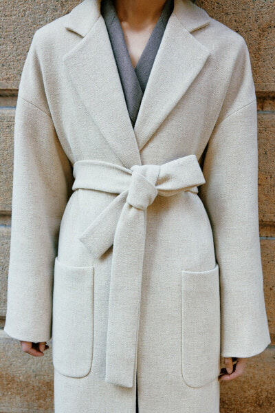 Zw collection belted coat