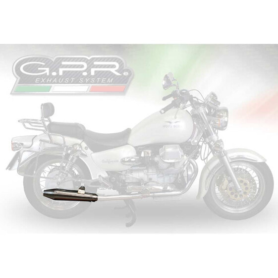 GPR EXHAUST SYSTEMS Vintacone Double California 1100 Special/Stone/Sport/EV/Aluminium 97-02 homologated slip on muffler