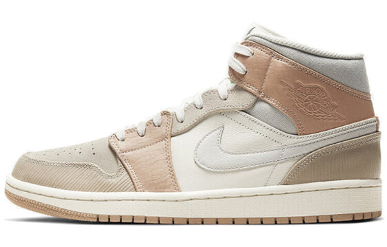 Кроссовки Nike Air Jordan 1 Mid "Milan" Beige Grey (Милан)