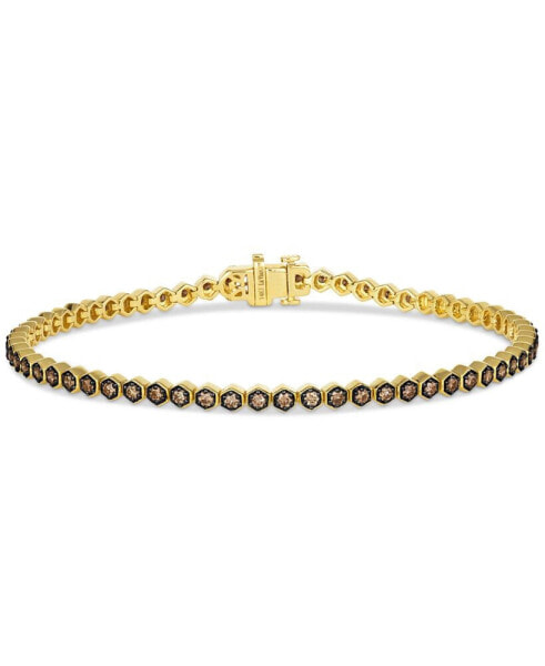 Chocolatier® Chocolate Diamond Tennis Bracelet (1-1/6 ct. t.w.) in 14k Gold (Also Available in Rose Gold)