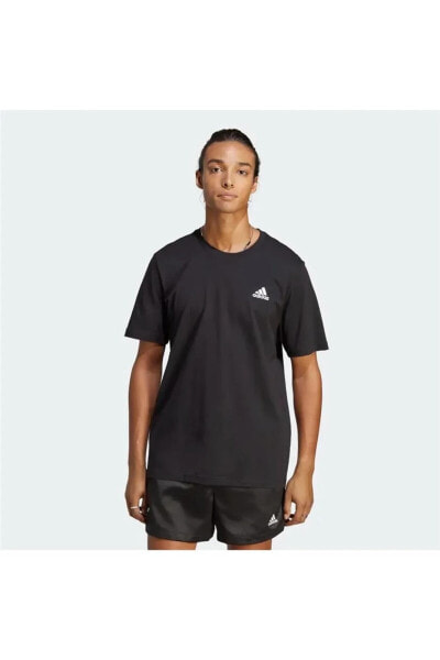 Футболка Adidas Essentials Single Jersey с вышитым маленьким логотипом