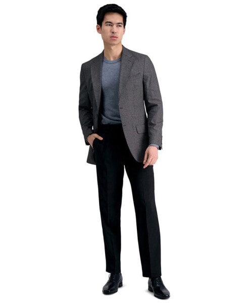 Men’s Premium Comfort Straight-Fit 4-Way Stretch Wrinkle-Free Flat-Front Dress Pants