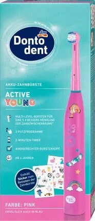 Akku Zahnbürste Active Young pink, 1 St