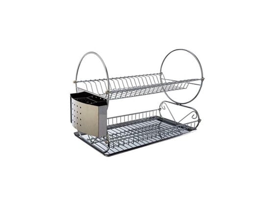 Mega Chef Chrome Plated Two Shelf Dish Rack