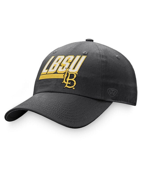 Men's Charcoal Long Beach State 49ers Slice Adjustable Hat