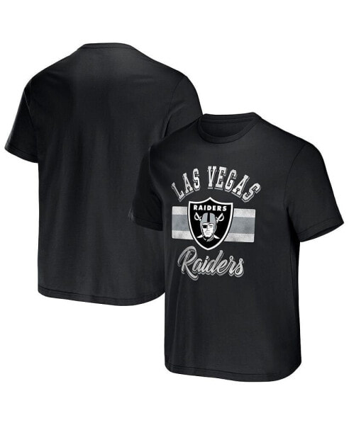 Men's NFL x Darius Rucker Collection by Black Las Vegas Raiders Stripe T-shirt